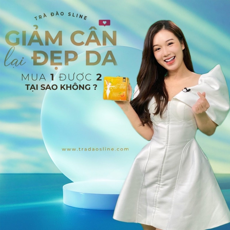 Trà đào giảm cân S-line cam kết hàng chính hãng 100%