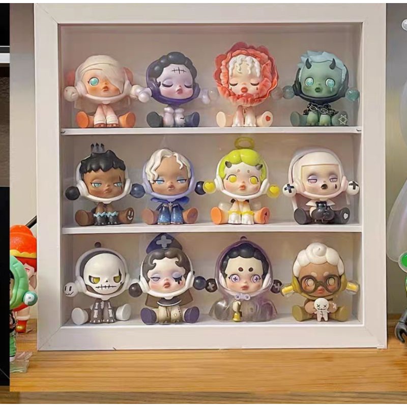 Tượng tô màu thạch cao skullpanda 3d size nhỏ