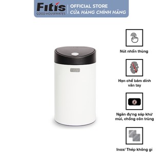 Thùng rác Fitis Premium - Nhấn tròn nhỏ - 12L