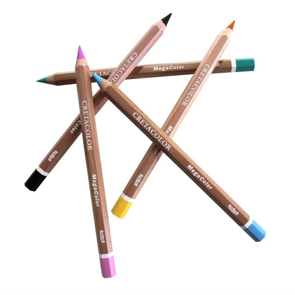 [XÓM VẼ] Chì màu LÕI TO 6.4mm cây lẻ CRETACOLOR