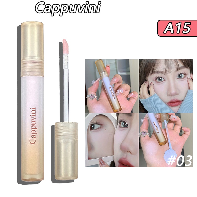 Má hồng dạng lỏng Cappuvini có độ bóng cao thời trang 3g