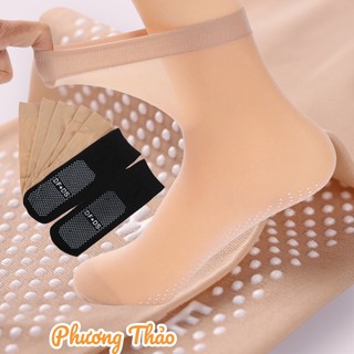 Tất giấy nữ tất da chân siêu mỏng thật chân màu da
