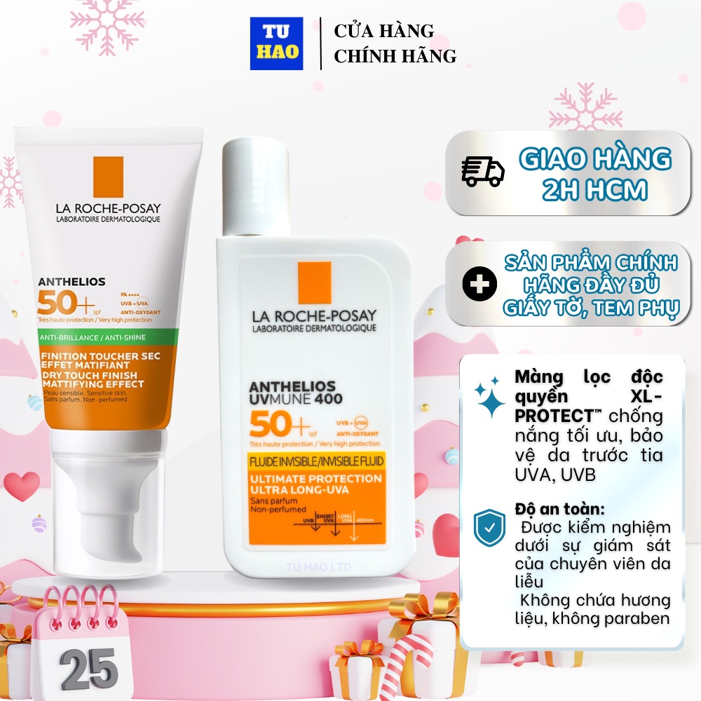 Kem chống nắng La Roche Posay Anthelios Dry Touch UVB UVA SPF 50+ 50ml