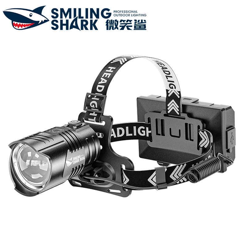 Đèn pin LED Smilingshark K300 10000lm đội đầu chống thấm nước để đi cắm trại đi bộ đường dài