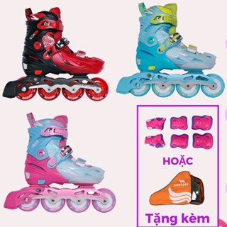 [Tặng Phụ Kiện] Giày Trượt Patin Trẻ Em CENTOSY Cougar 333 - 8 Bánh Phát Sáng, Form Nhựa Cao Cấp Thi Đấu Chuyên Nghiệp