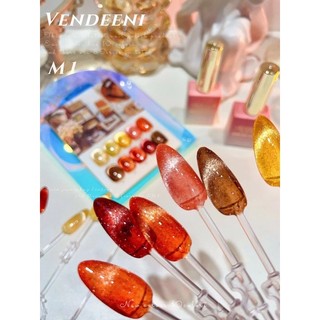 Sơn gel mắt mèo cầu vồng vendeeni set 5 màu