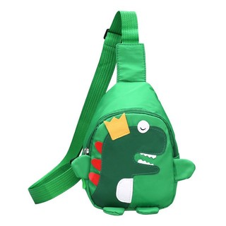 Korean version of children's bags wholesale price: children's cartoon dinosaur boys and girls' crossbody bag, baby cute backpack, fashionable waist bag, chest bag, children's clothing matching fashion bags