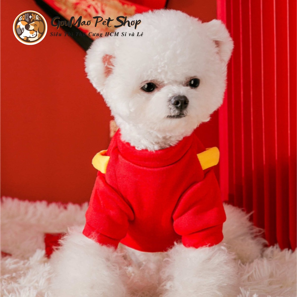Áo tết cho chó mèo , mẫu mới siêu xinh hàng cao cấp HIPIDOG - GOUMAO PET