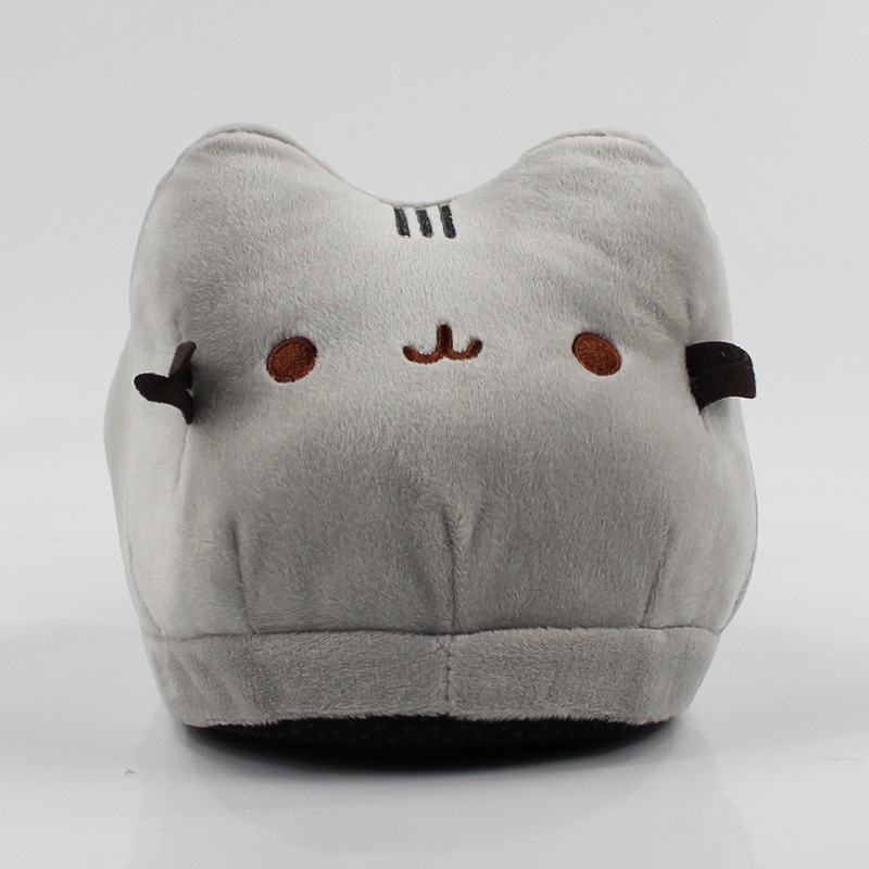 Dép Bông Hình Mèo Pusheen Hoạt Hình 28cm Cho Nữ