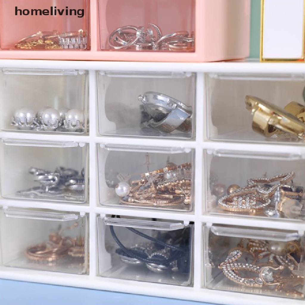 Hộp Đựng Trang Sức / Mỹ Phẩm 9 Ngăn Kéo Mini