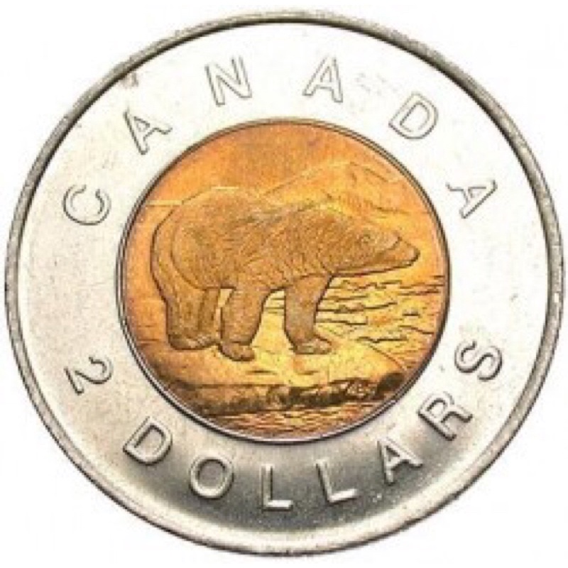 Đồng xu 2 đô la Canada - Gấu trắng