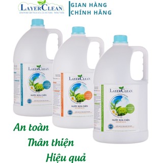 Nước rửa chén bát hữu cơ Layer Clean hương hồng 5 Lít