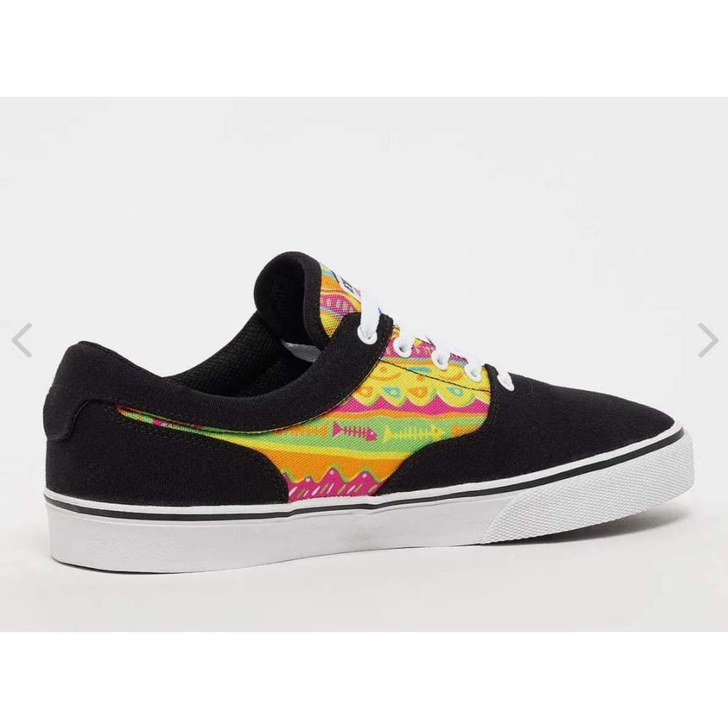 Giày Nam nữ của Etnies thổ cẩm đen vàng, hàng VNXK