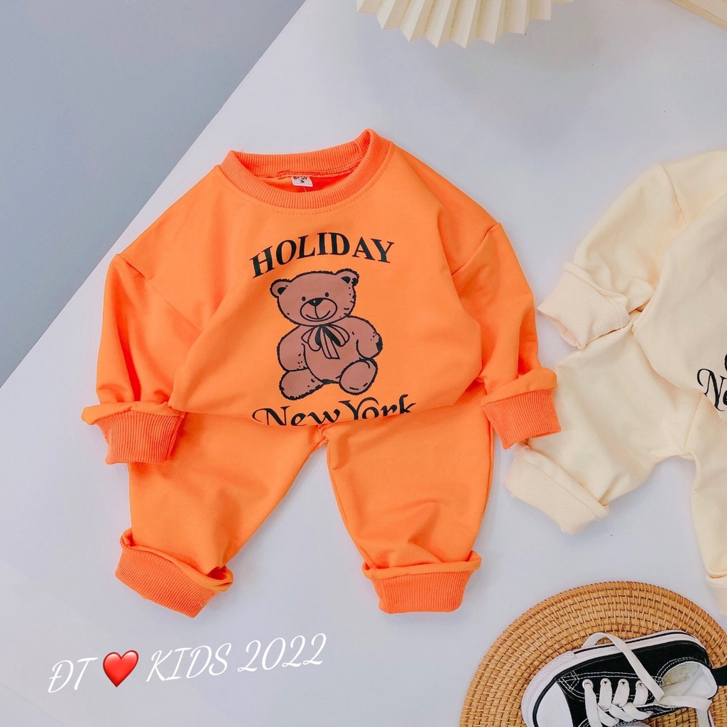Bộ thu đông dài tay cho bé trai siêu hót từ 8-20kg
