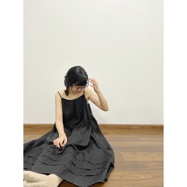 Đầm dây nhún form A