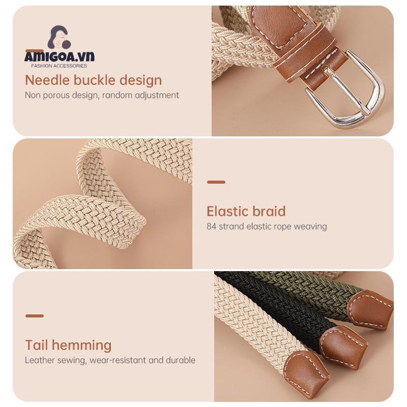 ✨✨Thắt Lưng Dệt Co Giãn Vô Hình Không Đục Lỗ Đa Năng Cho Nam Và Nữ