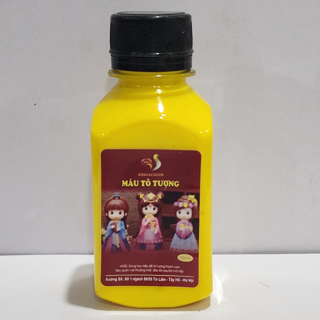 Bộ 6 Màu Nước Hungacolor Tô Tượng Cơ Bản Với Ánh Kim Tuyến Ngũ Sắc