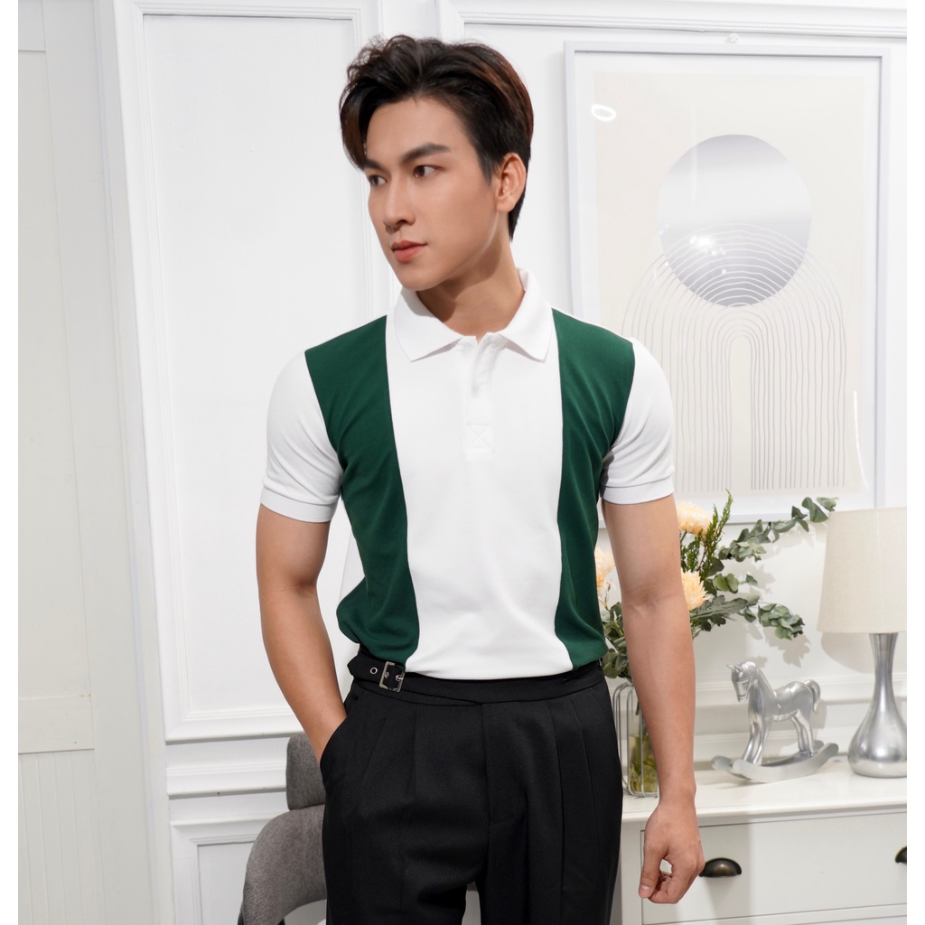 Áo Thun Polo Nam Cổ Bẻ Phối Sọc Nhiều Màu Vải Cotton Cá Xấu Thương Hiệu MrTwins