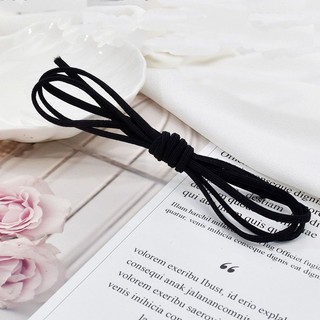1Met phôi dây cột tóc dẹp trơn làm cột tóc handmade