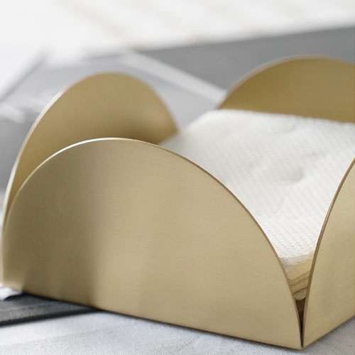 Hộp đựng giấy để bàn, phòng ăn khách sạn, resort bằng inox 304 cao cấp