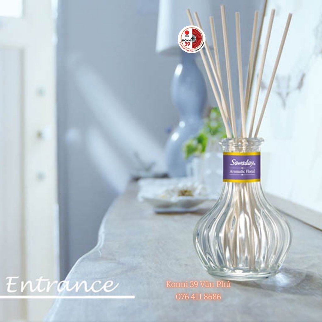 Tinh dầu cắm thơm phòng Sawaday Stick hương hoa Nhật Bản 70ml