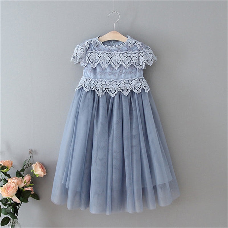Đầm Công Chúa Không Tay Màu Trắng Dành Cho Bé Gái 3-8 Tuổi