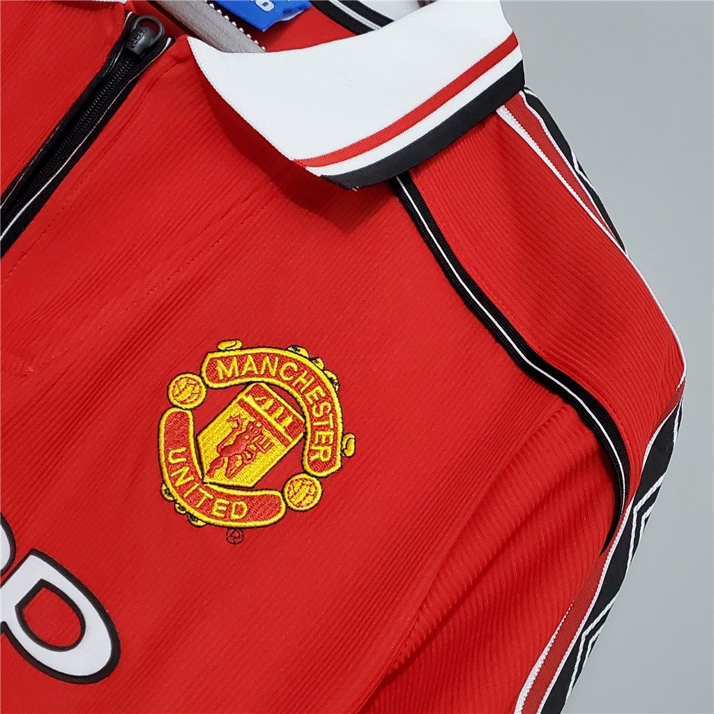 Áo Thun NgắN Tay In Chữ Manchester United Cho Nam # 1998 / 1999