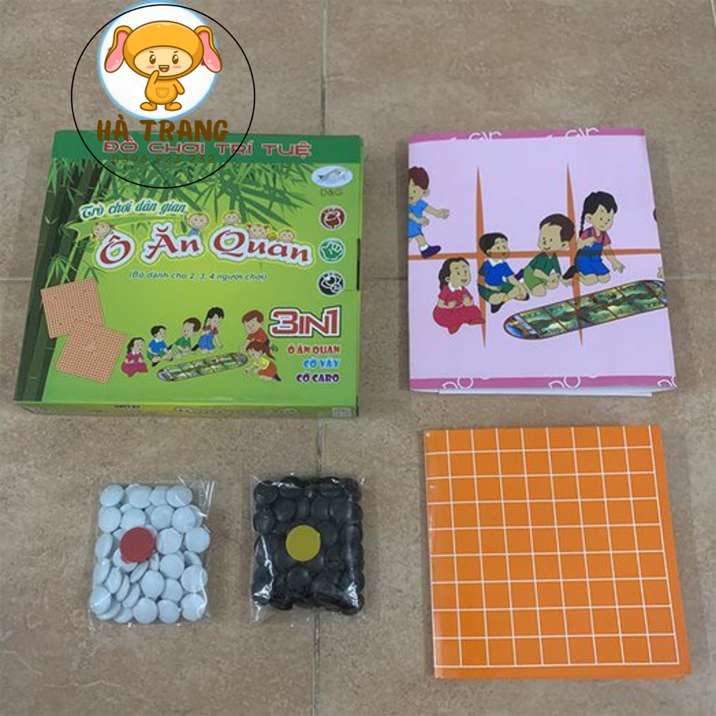 TRÒ CHƠI DAN GIAN Ô ĂN QUAN, TRÒ CHƠI 3 TRONG 1, Ô ĂN QUAN, CỜ VÂY, CỜ CARO