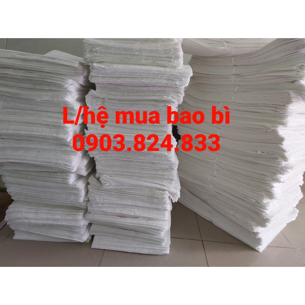 Bao đựng gạo trắng 10kg combo 50 cái