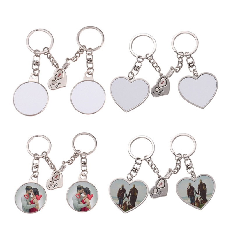 Unstop * Móc Khóa Cặp Đôi Bằng Kim Loại Chuyển Nhiệt Làm Quà Tặng Sinh Nhật Valentine