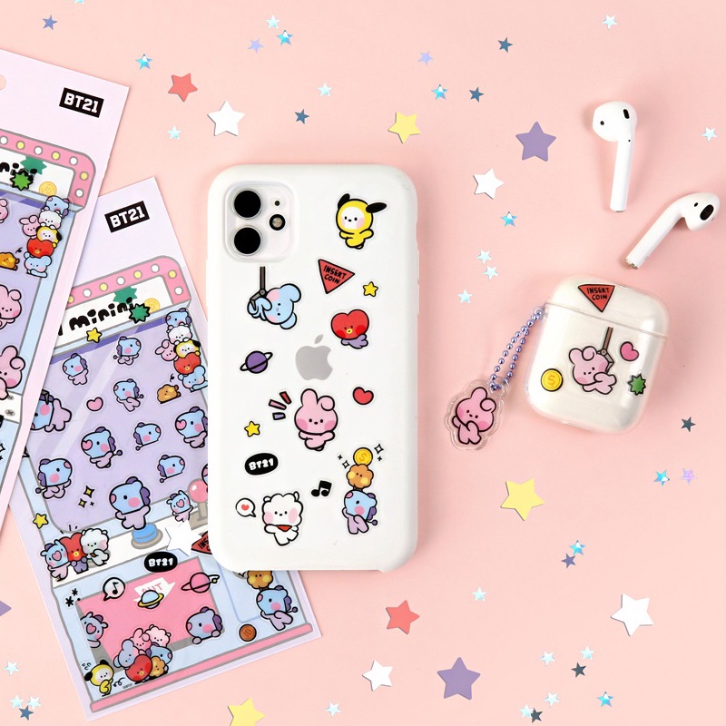 BT21 Minini Clear Sticker Monopoly Official Goods