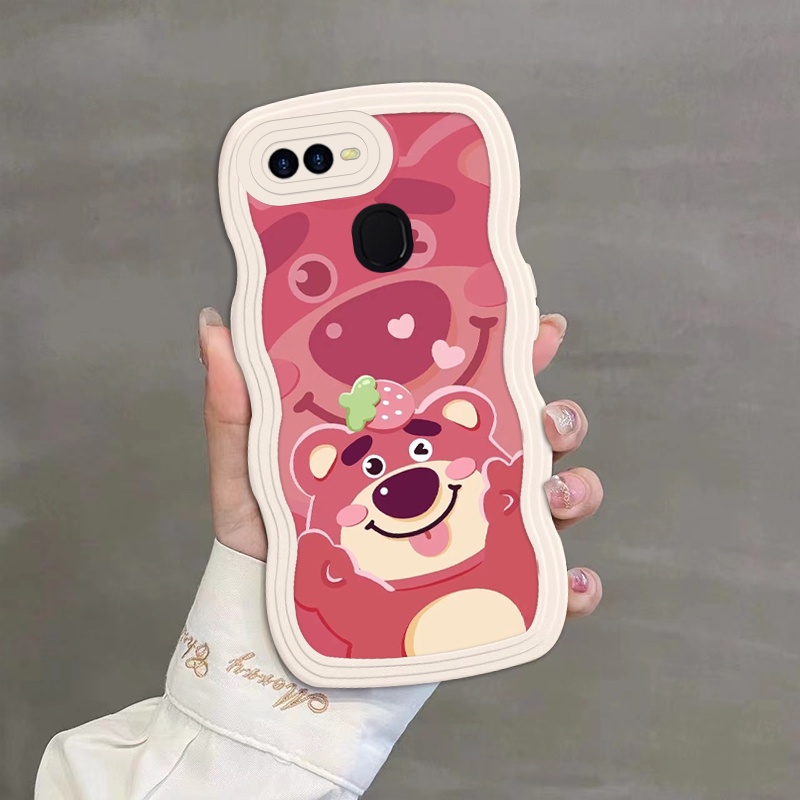 Ốp Điện Thoại silicone Mềm Chống Rơi In Hình Gấu Dâu Tây Xinh Xắn Cho OPPO A7X F9 F9Pro