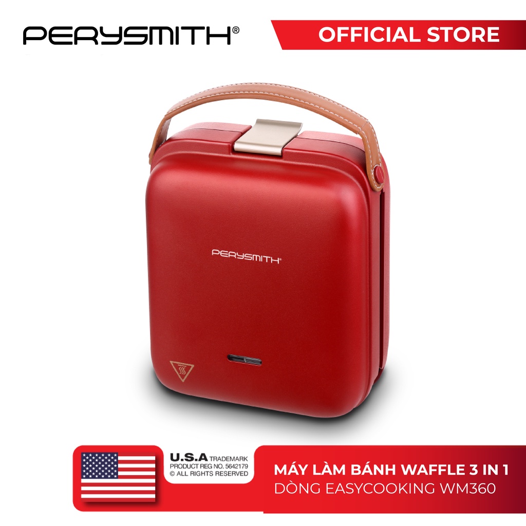 Máy kẹp nướng bánh đa năng 3 in 1 PerySmith WM360