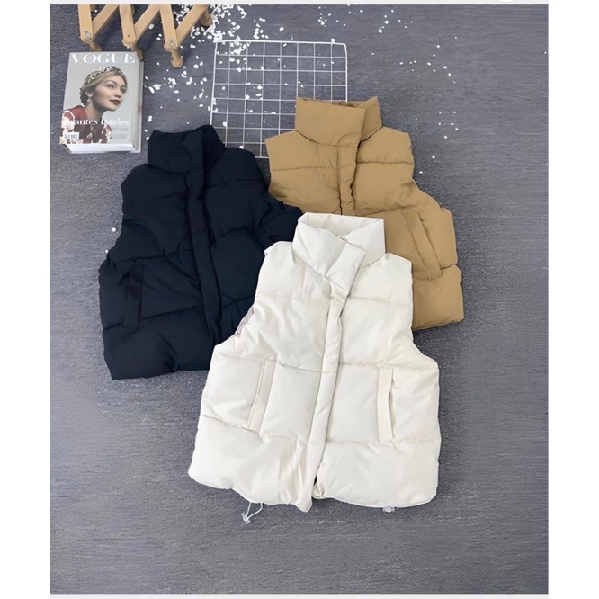 Áo phao Gile Unisex, Áo Khoác Gile Nam Nữ Hàng Quảng Châu, Chất liệu cao cấp, Dễ phối đồ