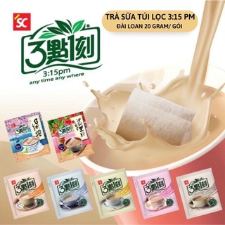 Trà sữa túi lọc 3:15pm đài loan túi lẻ 20g/gói