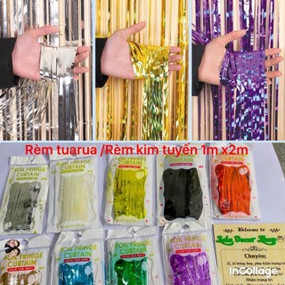 Rèm trang trí sinh nhật 1mx2m, loại 1 có keo sẵn
