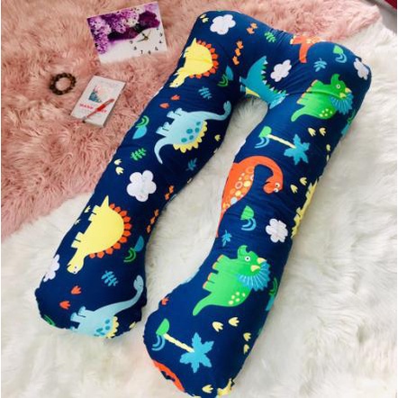 Vỏ Gối Ôm Bầu Chữ U Có Khóa Kéo 65x115cm,Gối chưa có bông bên trong-khosichanga