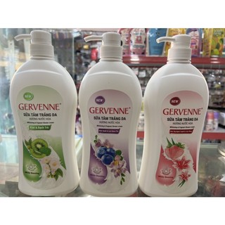 SỮA TẮM TRẮNG DA HƯƠNG NƯỚC HOA GERVENNE (900G)
