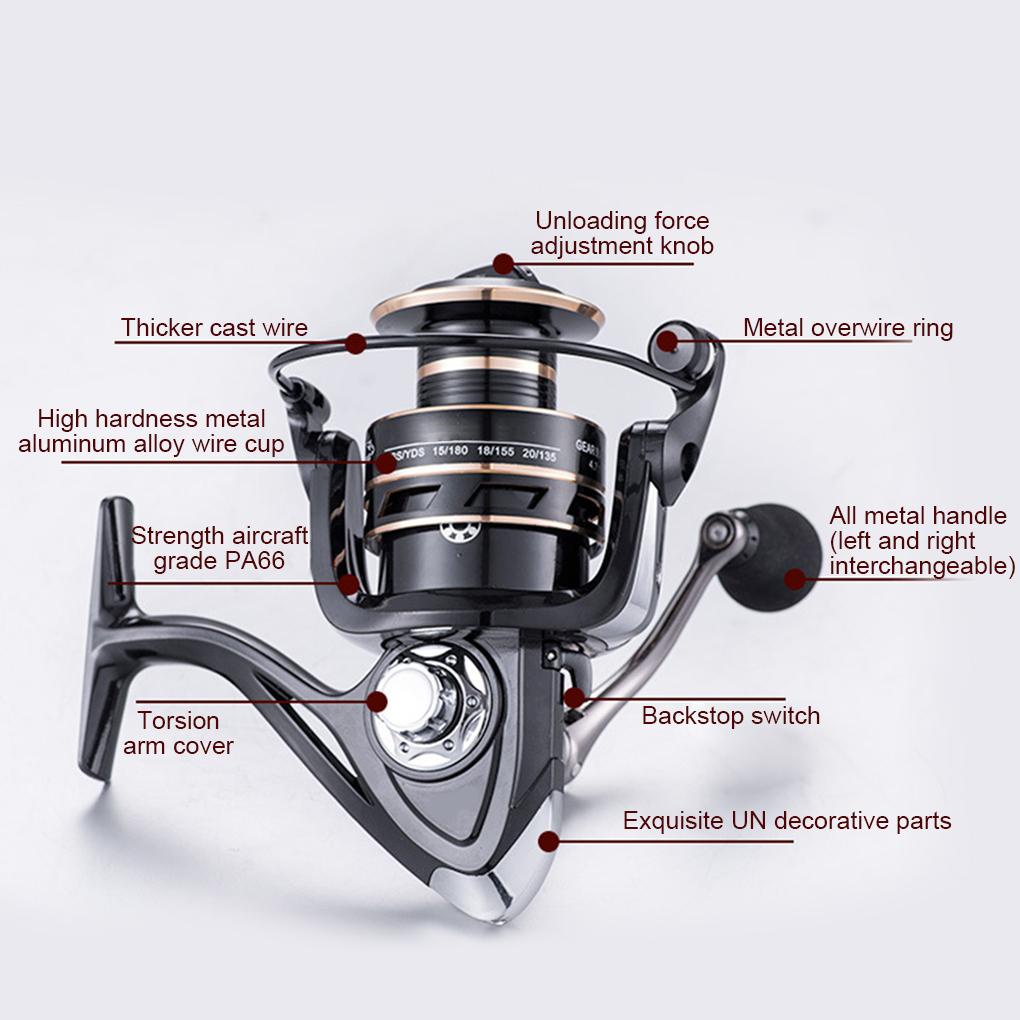 Guồng Quay Câu Cá Bằng Kim Loại Chất Lượng Cao