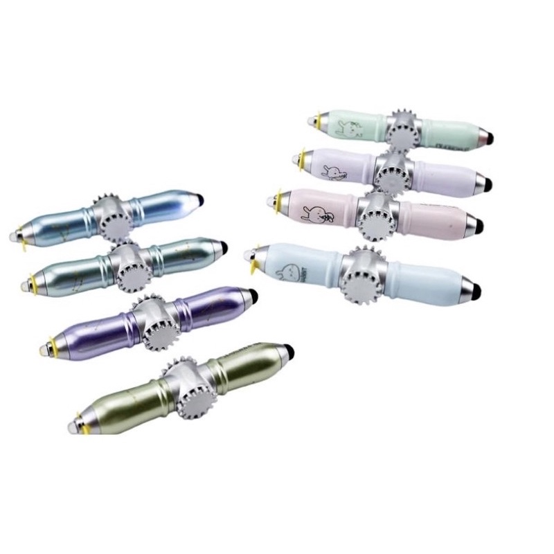 Bút Bi Kết Hợp Con Quay Fidget Spinner Có Đèn Led Đa Năng