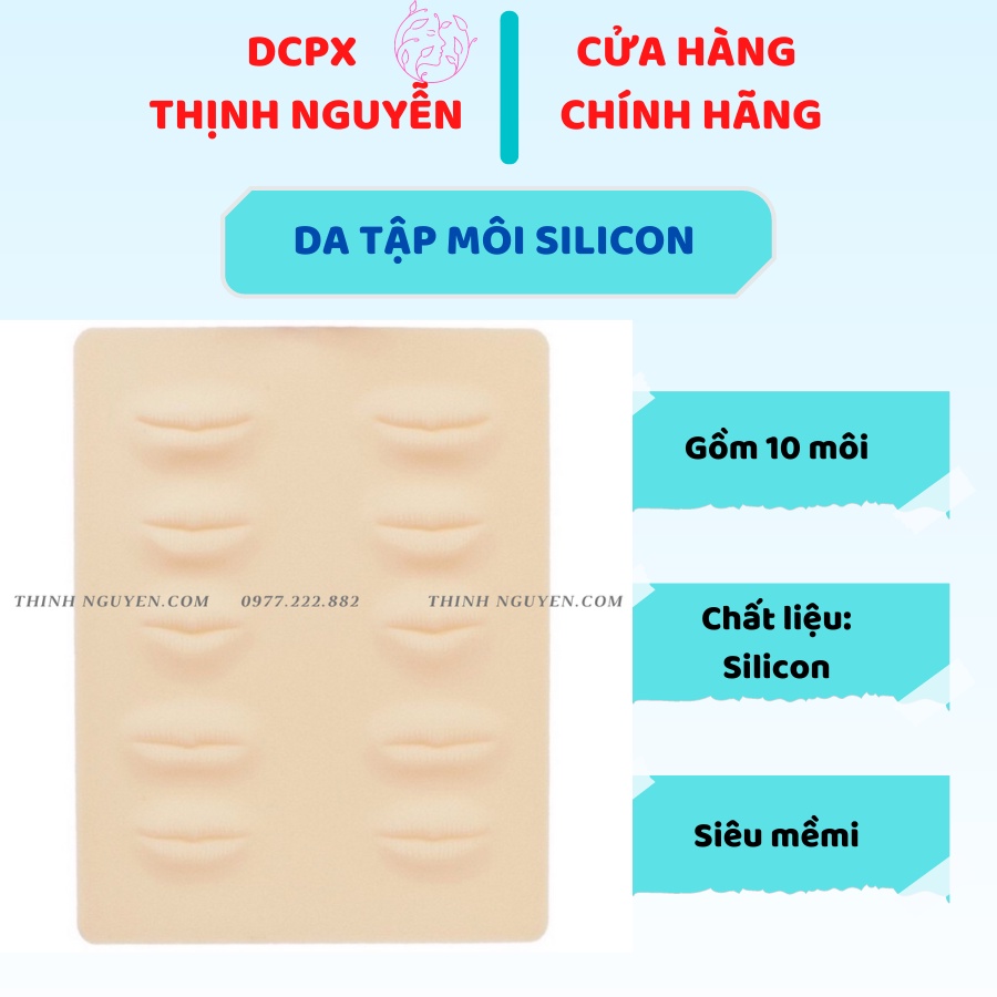 Da Giả Tập Môi Silicon (10 môi)