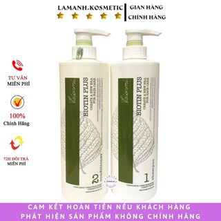 Dầu gội dầu xả kích thích mọc tóc chống rụng tóc  phục hồi tóc siêu mềm mượt  BIOTIN PLUS VISIONMI cặp  800ml