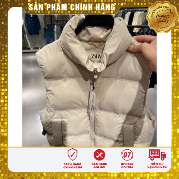 Áo gile phao Za.ra chần bông