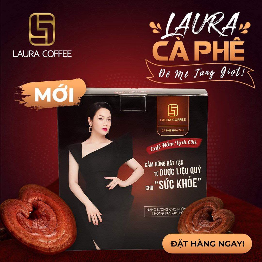 Cà phê đông trùng hạ thảo cà phê nấm linh chi Laura Sunshine Nhật Kim Anh thơm ngon đậm vị hảo hạng