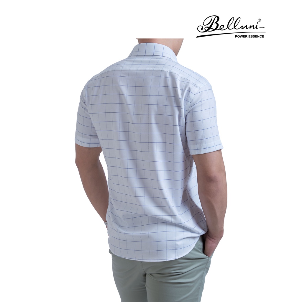Áo sơ mi nam ngắn tay BELLUNI vải sợi tre chống nhăn- ANS.BP.BE.2.W1