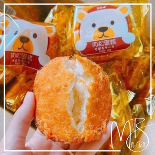 Bánh Bông Lan Ruốc Gấu - Bánh Bông Lan Ruốc Cá 40gr/cái