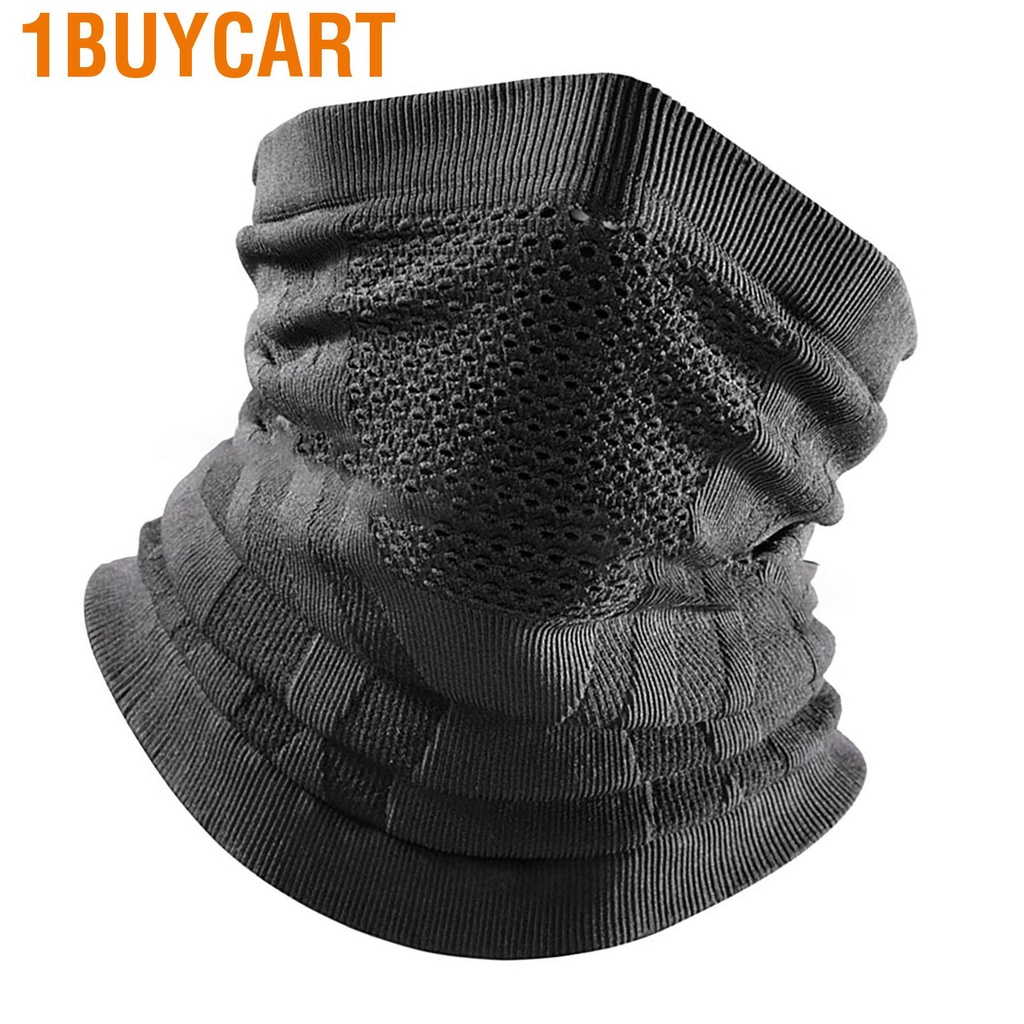 1buycart Neck Tube Scarf Face Shield Thicken Warmer Half Windproof Keep Warm for Ourdoor Cycling Gaiter