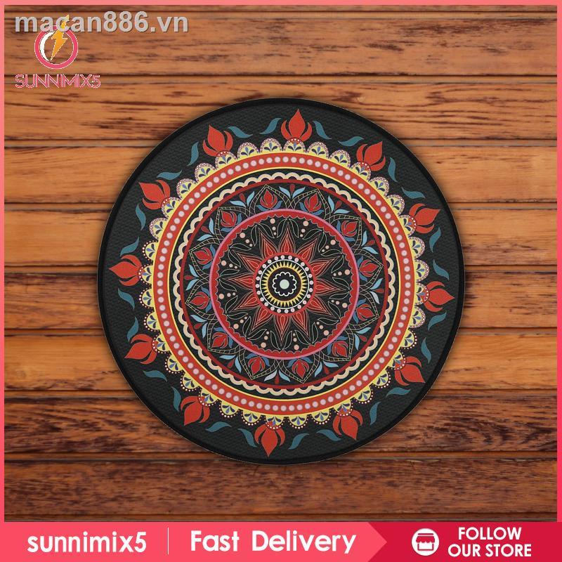 Thảm Tập Yoga Hình Tròn In Họa Tiết Mandala Giặt Được Tiện Dụng