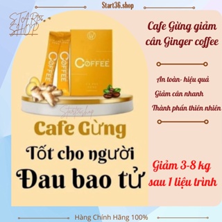 Cafe giảm cân Ginger Coffee cà phê gừng giảm cân chính hãng, giảm béo