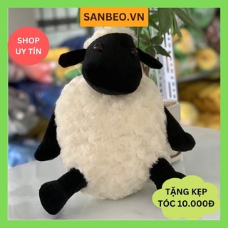  Gấu bông cừu béo dễ thương size 35 cm gối ôm cho bé gấu cừu trắng.SANBEO.VN 
